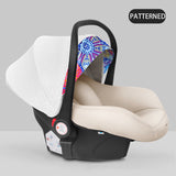 Infant Car Seat & Carrier – Portable Baby Car Seat with Canopy, Newborn - Friendly Safety Design, Maroon & Black