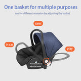 Infant Car Seat & Carrier – Portable Baby Car Seat with Canopy, Newborn - Friendly Safety Design, Maroon & Black