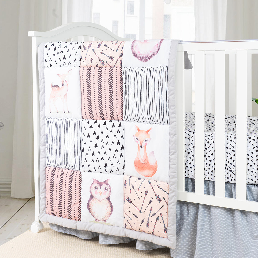 Amazon Animal Crib Set KH Baby Bed Bumper Cute Crocodile Infant