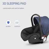 Infant Car Seat & Carrier – Portable Baby Car Seat with Canopy, Newborn - Friendly Safety Design, Maroon & Black