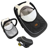 Bear - Ear Design 3-in-1 Baby Stroller Cover – Warm & Windproof for Strollers & Car Seats