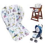 Printed Multi - Fit Baby Stroller & High Chair Cushion – Universal Pad for On - the - Go Comfort