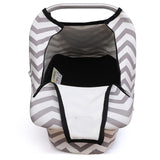 Chevron - Printed Multi - Use Baby Car Seat Cover – Versatile Canopy for Infant Carriers