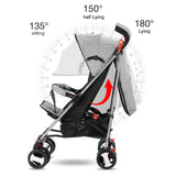 2 - in - 1 Convertible Baby Stroller – Sitting & Sleeping Modes, Travel - Friendly for 7 - 36 Months