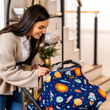 Space - Themed Multi - Use Baby Stroller Canopy – Versatile Sunshade for Strollers