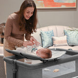 Multifunctional Baby Crib with Adjustable Canopy & Mesh Sides - Portable Foldable Infant Bassinet for Home & Travel, Newborn Safe Sleep Solution