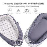 100% Cotton Newborn Lounger Cover  Breathable & Portable Infant Lounger Baby Nest Lounger - Baby Longer 0-24 Months