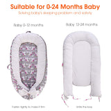 Washable Detachable Flexible Folding Cotton Organic Lounger Newborn Co Sleeper Baby Nest Portable Bed Baby Lounger Cotton Baby