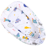 Portable Sleeping Cotton 100% Cotton Baby Nest Bed with Pillow Craddle Crib Baby Lounger Nest Folding Baby Cot Bed