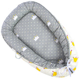 Portable Sleeping Cotton 100% Cotton Baby Nest Bed with Pillow Craddle Crib Baby Lounger Nest Folding Baby Cot Bed