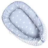 Portable Sleeping Cotton 100% Cotton Baby Nest Bed with Pillow Craddle Crib Baby Lounger Nest Folding Baby Cot Bed