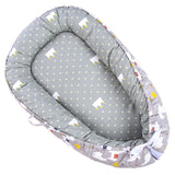 Portable Sleeping Cotton 100% Cotton Baby Nest Bed with Pillow Craddle Crib Baby Lounger Nest Folding Baby Cot Bed