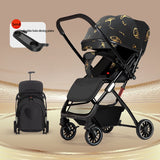 All - in - One Compact Baby Stroller – Pitman Shock Absorption, Reversible Push Rod, 3 - Mode Recline & Free Double - Hole Tray