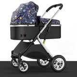 Luxury Infant Stroller with Bassinet Mode & Shock Absorption – High - End Newborn Pram for Smooth Rides & Comfortable Sleep