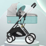 Luxury Infant Stroller with Bassinet Mode & Shock Absorption – High - End Newborn Pram for Smooth Rides & Comfortable Sleep