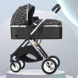 Luxury Infant Stroller with Bassinet Mode & Shock Absorption – High - End Newborn Pram for Smooth Rides & Comfortable Sleep