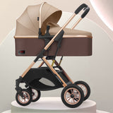 Luxury Infant Stroller with Bassinet Mode & Shock Absorption – High - End Newborn Pram for Smooth Rides & Comfortable Sleep