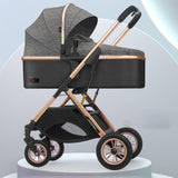 Luxury Infant Stroller with Bassinet Mode & Shock Absorption – High - End Newborn Pram for Smooth Rides & Comfortable Sleep