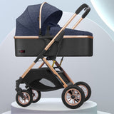 Luxury Infant Stroller with Bassinet Mode & Shock Absorption – High - End Newborn Pram for Smooth Rides & Comfortable Sleep