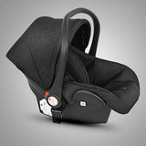 Infant Car Seat & Carrier – Portable Baby Car Seat with Canopy, Newborn - Friendly Safety Design, Maroon & Black