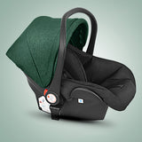 Infant Car Seat & Carrier – Portable Baby Car Seat with Canopy, Newborn - Friendly Safety Design, Maroon & Black