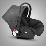 Infant Car Seat & Carrier – Portable Baby Car Seat with Canopy, Newborn - Friendly Safety Design, Maroon & Black