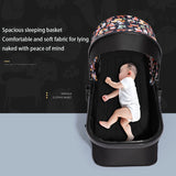 Luxury Infant Stroller with Bassinet Mode & Advanced Shock Absorption – High - End Newborn Pram for Smooth Rides & Comfortable Sleep