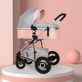 Luxury Infant Stroller with Bassinet Mode & Advanced Shock Absorption – High - End Newborn Pram for Smooth Rides & Comfortable Sleep