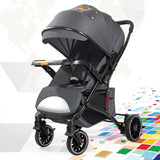 Convertible Baby Stroller – Reclining, Shock - Absorbing, Foldable Infant Pram with Stylish Design for Daily & Travel Use