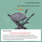 Convertible Baby Stroller – Reclining, Shock - Absorbing, Foldable Infant Pram with Stylish Design for Daily & Travel Use