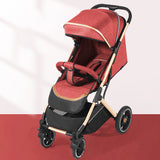 Stylish Baby Stroller with Multi - Position Recline – Shock - Absorbing, Foldable Infant Pram for Daily Walks & Urban Adventures