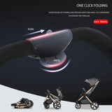 Stylish Baby Stroller with Multi - Position Recline – Shock - Absorbing, Foldable Infant Pram for Daily Walks & Urban Adventures