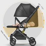 Lightweight Foldable Baby Stroller – Multi - Recline, Shock - Absorbing, Compact Infant Pram for Travel & Daily Use