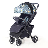 Sleek Gray Baby Stroller – Compact Foldable, Multi - Storage Infant Pram for Daily Use & Easy Travel
