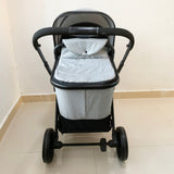 Luxury Bassinet Mode Baby Stroller – Breathable Mesh, Compact Foldable Infant Pram for Newborn Comfort & Easy Travel