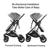 2 - in - 1 Convertible Baby Stroller – Duo - Cabin for Sleeping & Sitting, All - Stage Infant Pram (0 - 36 Months)