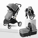 2 - Way Reversible Baby Stroller – Bi - directional Installation, Forward & Backward Cruising for Better Baby Care