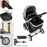 2 - Way Reversible Baby Stroller – Bi - directional Installation, Forward & Backward Cruising for Better Baby Care