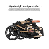 2 - in - 1 Convertible Baby Stroller – Sitting & Sleeping Modes, All - Stage Infant Pram for Convenient Travel (0 - 36 Months)