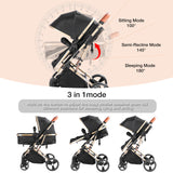 2 - in - 1 Convertible Baby Stroller – Sitting & Sleeping Modes, All - Stage Infant Pram for Convenient Travel (0 - 36 Months)