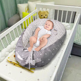 CPC(CPSIA certified) Baby Lounger, Ultra Soft Breathable Cotton Multiple Patterns, Removable Washable Cover, Portable & Adjustable, Perfect for Tummy Time, Newborn Shower (Only for wholesales seller))