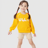CPC(CPSIA certified) Custom Kids Sweatershirt Cotton Pique Pullover Crew Neck Baby Boy Girls Jumpers Toddler Sweatshirts With Logo Patches on Chest(Accept custom order low MOQ)