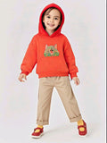 CPC(CPSIA certified)Custom Toddler Girls Fleece Baby Kids Boy Girl Solid Casual Pocket Hoodie Sweatershirt Long Sleeve Pullover Tops(Accept custom order low MOQ)