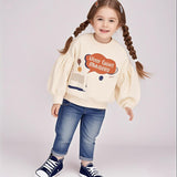 CPC(CPSIA certified)Custom Toddler Girls Heavy Knitted Jersey Rib Spring, Summer, Autumn Sweatershirt Long Sleeve Pullover Tops T-shirts For Girls(Accept custom order low MOQ)