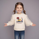 CPC(CPSIA certified)Baby Girls Unicorn Fleece Sweatshirt Crewneck Pullover Sweatshirts Kids With Pleated Puff Mesh Layer Outer of Long Sleeve(Accept custom order low MOQ)