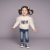 CPC(CPSIA certified)Baby Girls Unicorn Fleece Sweatshirt Crewneck Pullover Sweatshirts Kids With Pleated Puff Mesh Layer Outer of Long Sleeve(Accept custom order low MOQ)