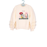 CPC(CPSIA certified)Baby Girls Unicorn Fleece Sweatshirt Crewneck Pullover Sweatshirts Kids With Pleated Puff Mesh Layer Outer of Long Sleeve(Accept custom order low MOQ)