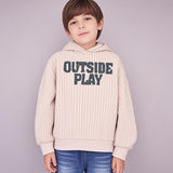 Kids Boys Girls Long Sleeve Sweatshirt Crewneck Pullover Sweatshirts Baby Girls Sweater Shirts With Terry Patched Logo(Accept custom order low MOQ)