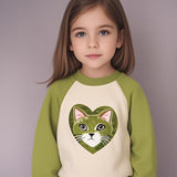 Super Soft Baby Girls Unicorn Fleece Sweatshirt  Crewneck Pullover Sweatshirts Kids With 3D Embroidery Chest