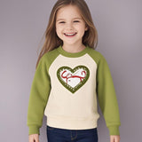 Super Soft Baby Girls Unicorn Fleece Sweatshirt  Crewneck Pullover Sweatshirts Kids With 3D Embroidery Chest